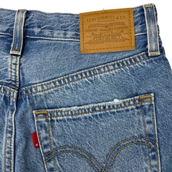 Levi's Ribcage Straight Ankle Jean In After Love Women's Size 27 - Picture 8 of 8